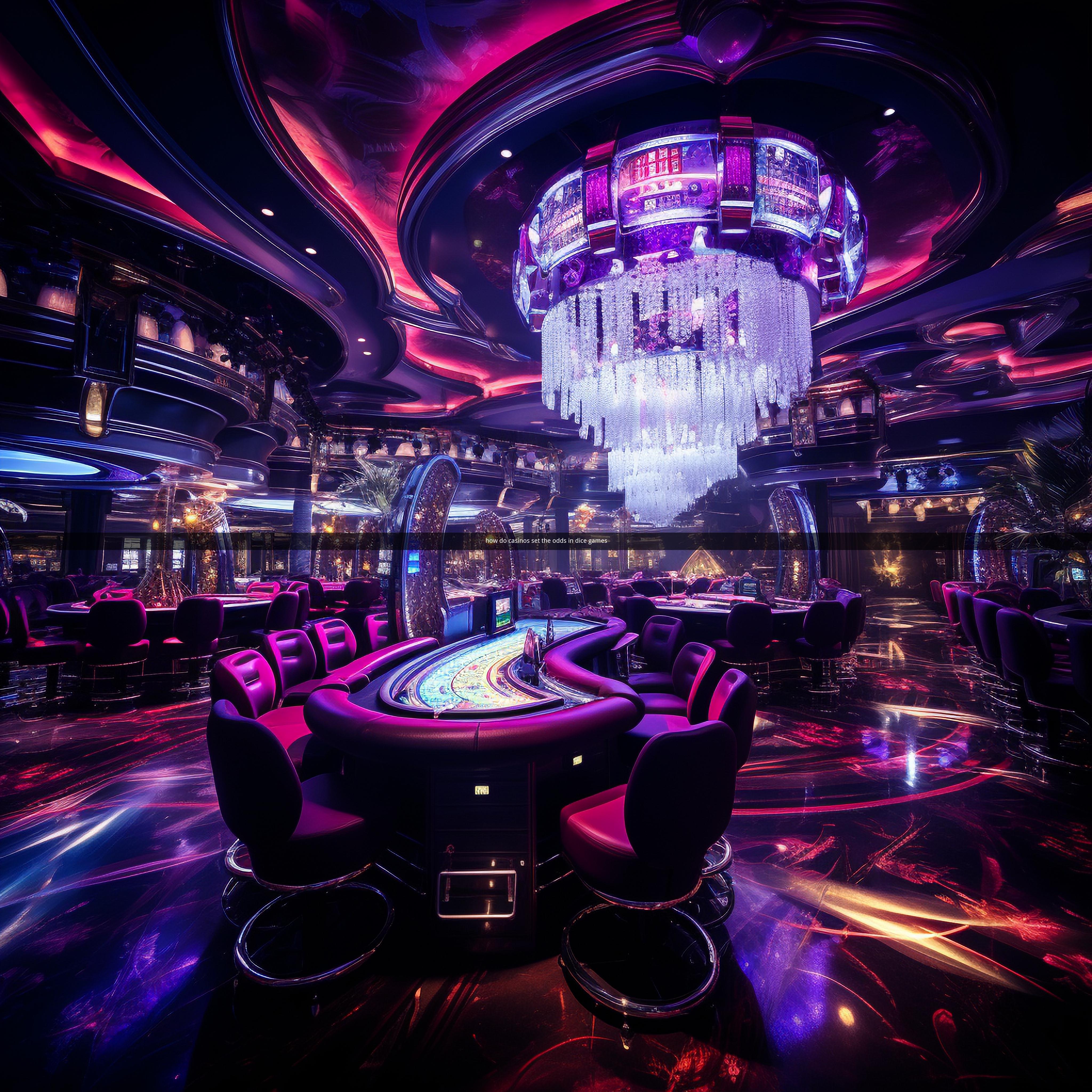 how do casinos set the odds in dice games