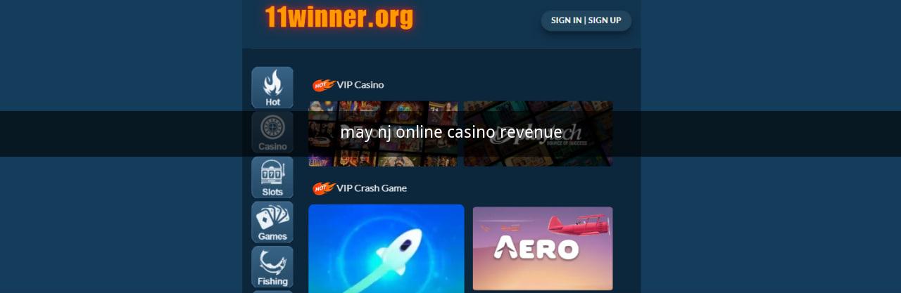 may nj online casino revenue
