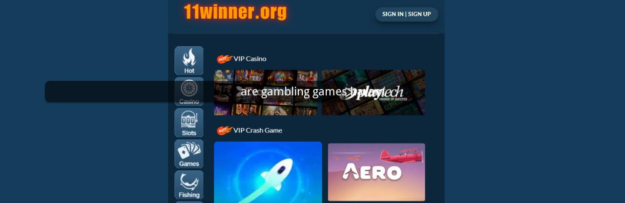 are gambling games haram
