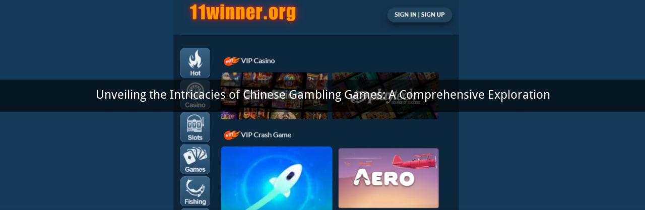 Unveiling the Intricacies of Chinese Gambling Games: A Comprehensive Exploration